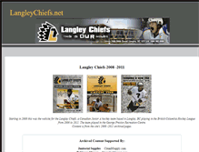 Tablet Screenshot of langleychiefs.net